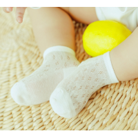 New design baby socks summer mesh anti-slip organic cotton newborn baby socks