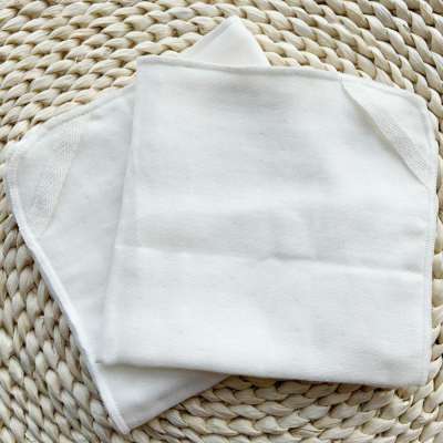 Hand face towel 100% cotton  muslin  30*30c white color for Baby Kids Children muslin Handkerchief  washcloth set