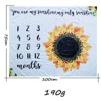 Unisex Baby Cotton Flannel Receiving photography photo newborn growing infant monthly milestone baby blanket