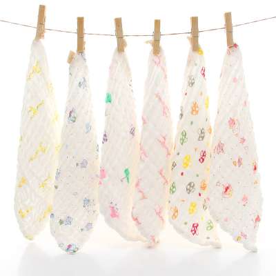 Cotton children's small kerchief handkerchief 6 layer cotton baby muslin washcloth