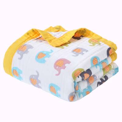 baby blanket 100% cotton Muslin Organic Cotton 6 layer super soft Newborn Unisex baby blankets for newborns cotton